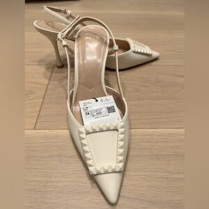 Mango | Sling back heels | Cream | Size 36